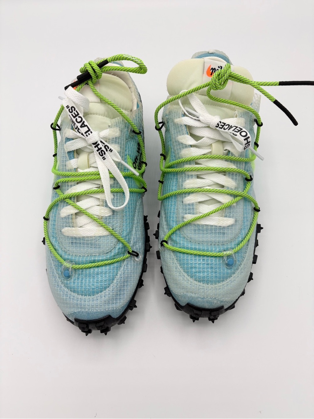 Nike x Off-White Waffle Racer Vivid Sky Electric Green Women’s 8.5 Sneakers